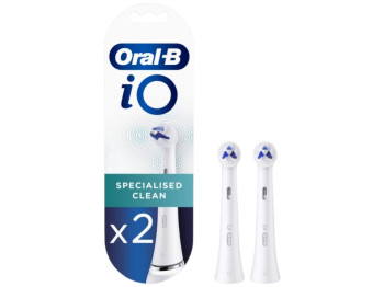 Насадки для електричної зубної щітки Oral-B iO Specialised Clean, пластик, нейлон, колір білий, 2шт