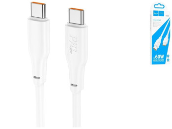 Кабель USB Hoco X93 Force 60W Type-C to Type-C 2M Колір Бiлий