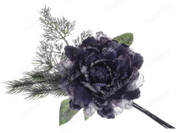 Декоративный искусственный цветок с декором, 41см