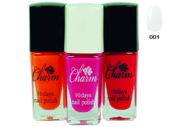 Лак для ногтей Colour intense NP-801 Charm  №001 белая эмаль 9,5мл