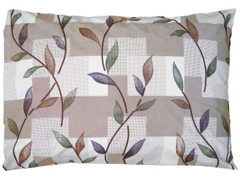 Наволочка 100% бавовна 50х70см Листочки 2шт у комплекті