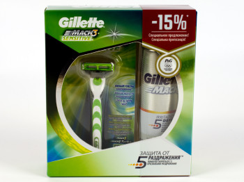 Подарунковий набір Gillette "Mach3 Sensitive"