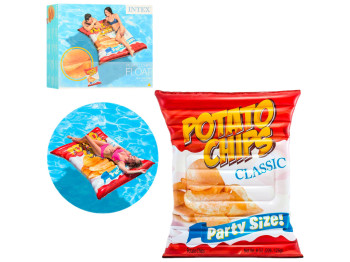 Пляжний надувний матрац Intex 58776 Чіпси, вініл, 178×140см