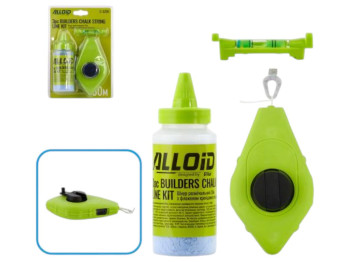 Шнур розмітний Alloid, 30 м, з флаконом крейдового порошку