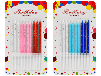 Свічки для торта, 9,5см (ціна за набір 10шт)