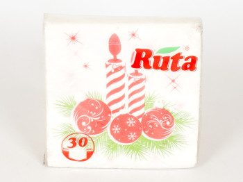 Салфетки "Рута" Декор - свечки 30шт. 33x33см