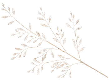 Декоративна гілка з акриловими краплями, 72см, колір – золото