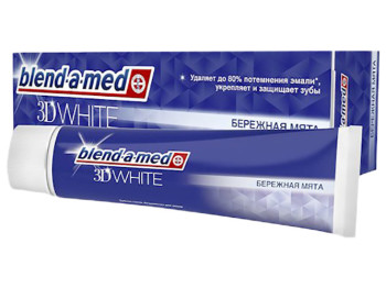 Зубна паста BLEND-A-MED 3D White Бережна м'ята 100мл