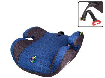 Автокресло-бустер детское KIM 4636-4583 (22-36кг) группа 2-3 Strap Blue-Grey