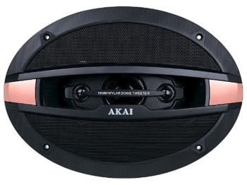 Четырехполосные коаксиальные динамики Akai, 6x9см, TJ-690