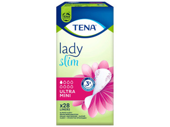 Прокладки урологічні Tena Lady Slim Ultra Mini, 1 крапля, целюлоза, 195x75x164мм, 48шт