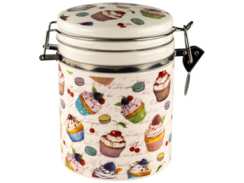 Емкость для сыпучих продуктов Десерт, керамика, 500мл, 10×9,5см