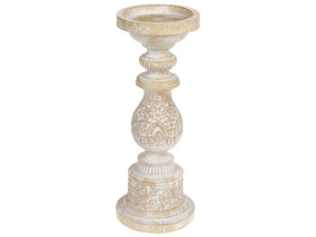 Подсвечник фигурный Naturelle, 31см, цвет натурального дерева