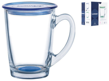 Чашка Luminarc New Morning Blue, з кришкою, 320мл, 0883314814309