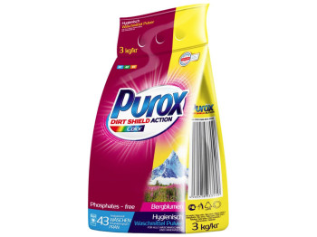 Пральний порошок безфосфатний Purox Color 3кг