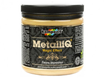Емаль акрилова MetalliQ "Золото" 0,5л