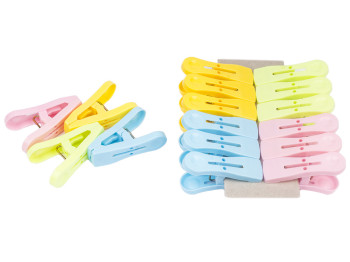 Прищепка бытовая пластик (цена за 16шт/уп)