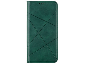 Чехол-книжка Business Leather для Xiaomi Poco M3/Redmi 9T Цвет Зелёный