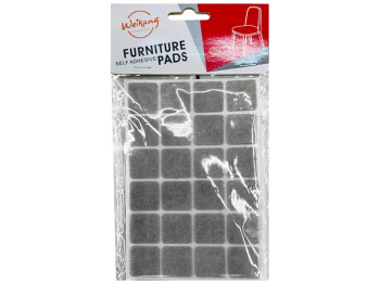 Наклейки на ніжки стільця/стола квадратні, 24шт, 22см