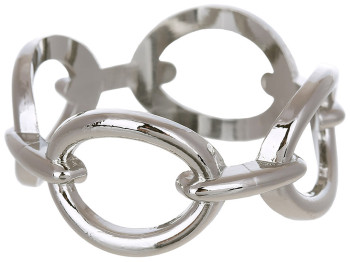 Металлическое кольцо для салфеток Цепь, D5х2,2см, цвет - серебро