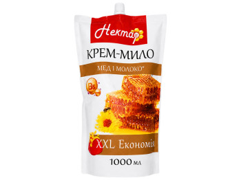 Крем-мило Нектар, мед та молоко, 1л