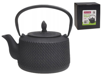 Чайник заварочный Kamille чугунный (черный), 1л