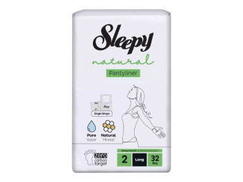 Прокладки ежедневные Sleepy Natural Long-2, 32шт