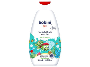 Пена для купания Bobini Fun Green water 2в1, 500мл