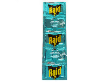 Пластины для фумигатора Raid от комаров "Эвкалипт" 10шт