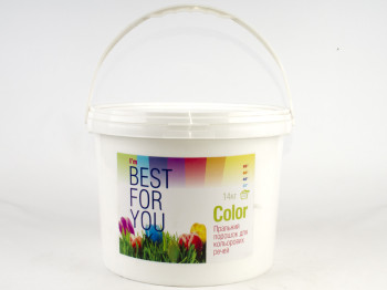 Пральний порошок безфосфатний "Best for You Color" для кольорових тканин 14кг (відро) Чехія