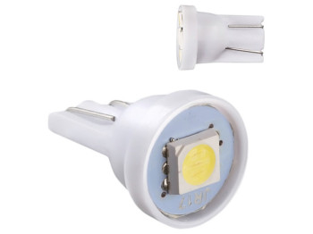 Лампа Pulso габаритная, LED T10, 1SMD -5050, 12v, 0,5w, 12lm, белая
