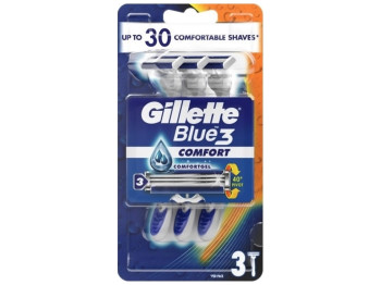 Одноразовые бритвы Gillette Blue 3 Comfort, 3шт