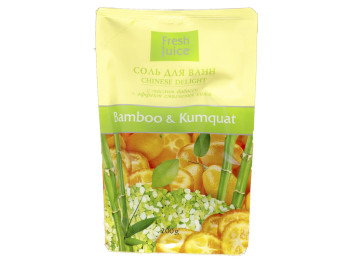 Сіль для ванн Fresh Juice дой-пак "Вamboo & Kumquat" бамбук і кумкват 200мл
