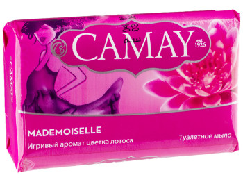 Мыло туалетное твердое Camay "Мадемуазель" с ароматом лотоса 85г