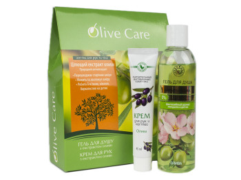 Набор подарочный "Olive Care" (Гель для душа 250мл+Крем для рук 45мл)