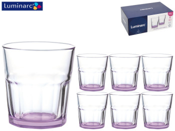 Склянки Luminarc TUFF PURPLE низькі 300мл (ціна за набір 6шт) 57535