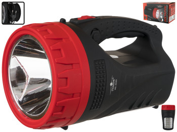 Фонарик светодиодный, аккумуляторный, 5W+25led