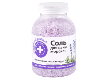 Сіль для ванн "Домашній доктор" з екстрактом лаванди 1000г