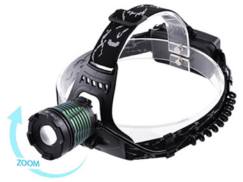 Ліхтар налобний Police BL-2188-T6, ЗУ 220V/12V, 2х18650, zoom, Box
