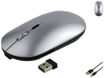 Беспроводная Мышь TWolf X2 Rechargeable 2.4G + Bluetooth Цвет Серый