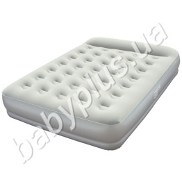 Велюр-кровать серая с подголовником со встроенным насосом 220V Bestway 67459