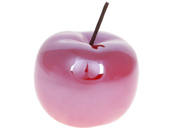 Декоративне яблуко, 15,5см, колір - червоний перламутр