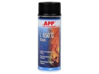 Фарба App l650 ° c black spray, аерозольна, чорний, 400 мл