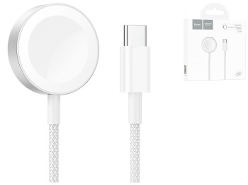 Беспроводное Зарядное Устройство Hoco CW46 Apple Watch 1-8, SE/SE2, Ultra Цвет Белый