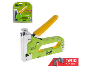 Степлер строительный Alloid для скоб 4–14мм, с комплектом скоб 8мм, 200шт (SG-41401)