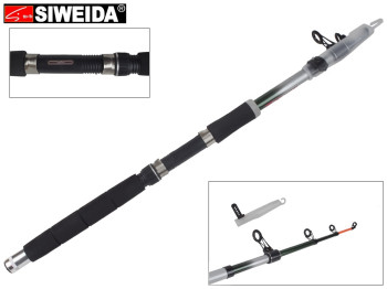 Спиннинг Siweida Scud стекловолокно, 4 кольца, 5-секционный 2,1м 150-300г