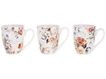 Чашка Floral, 425мл, 3 дизайни