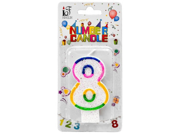 Свічки-цифри для торта, 8