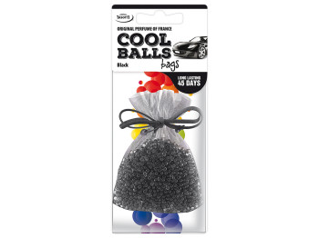 Ароматизатор на зеркало Tasotti Cool Balls Bags мешочек Black 15423