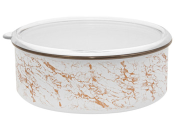 Контейнер Infinity Marbel White, с крышкой, 16см, 1,1л, 8690067851985